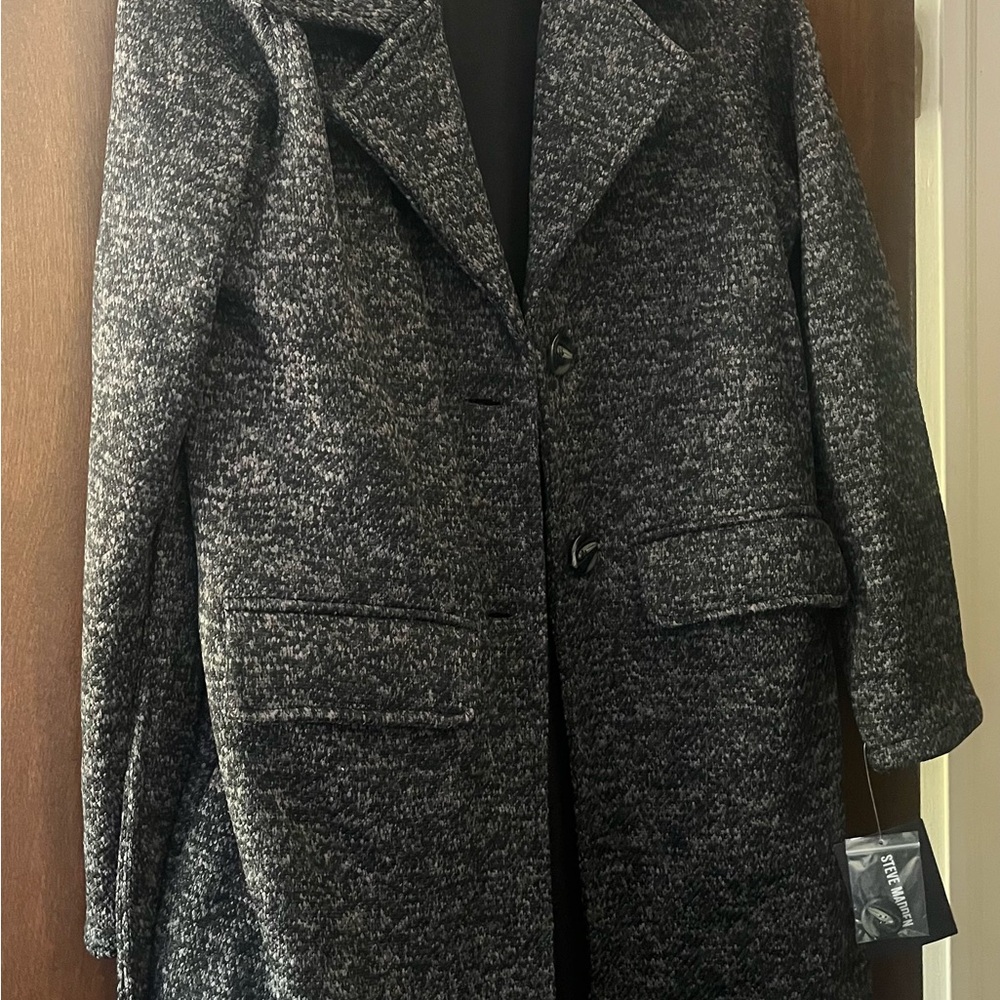 Steve Madden Charcoal Pea Coat